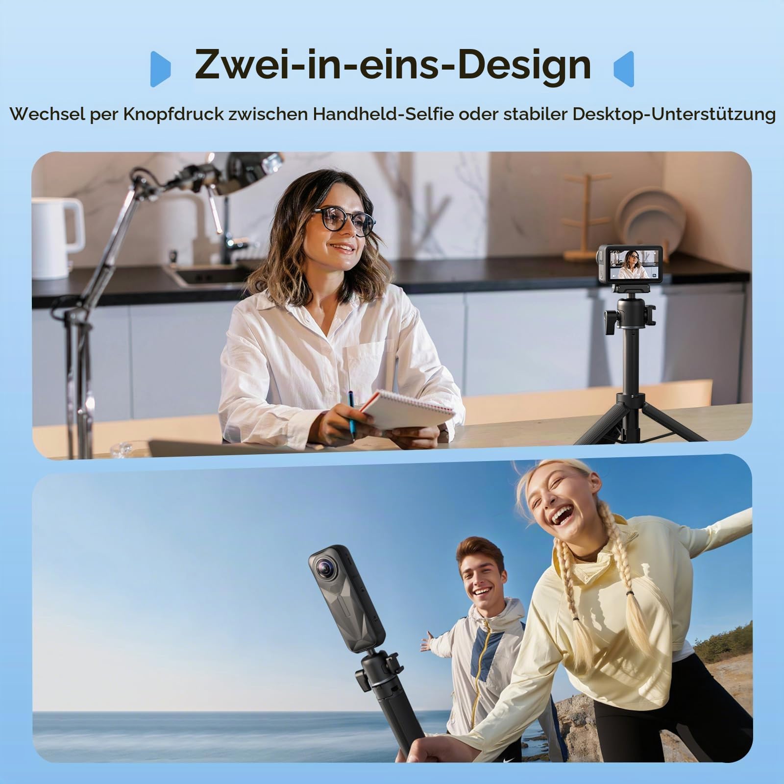smallrig-5435-selfie-stick-mini-stativ-55cm-mit-kugelkopf image 4