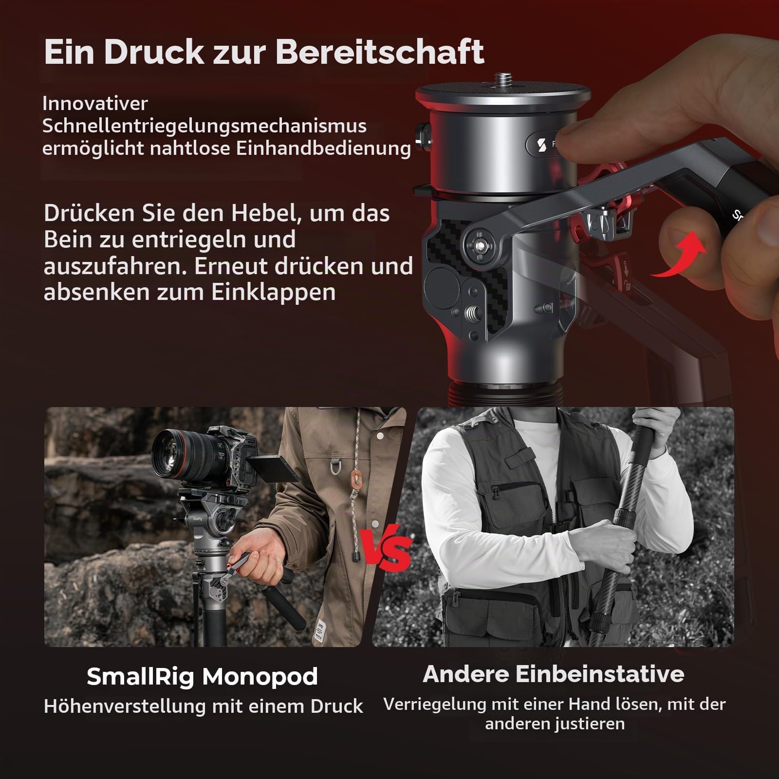 smallrig-5565-carbon-video-monopod-pro-175cm-mit-fluidkopf image 2