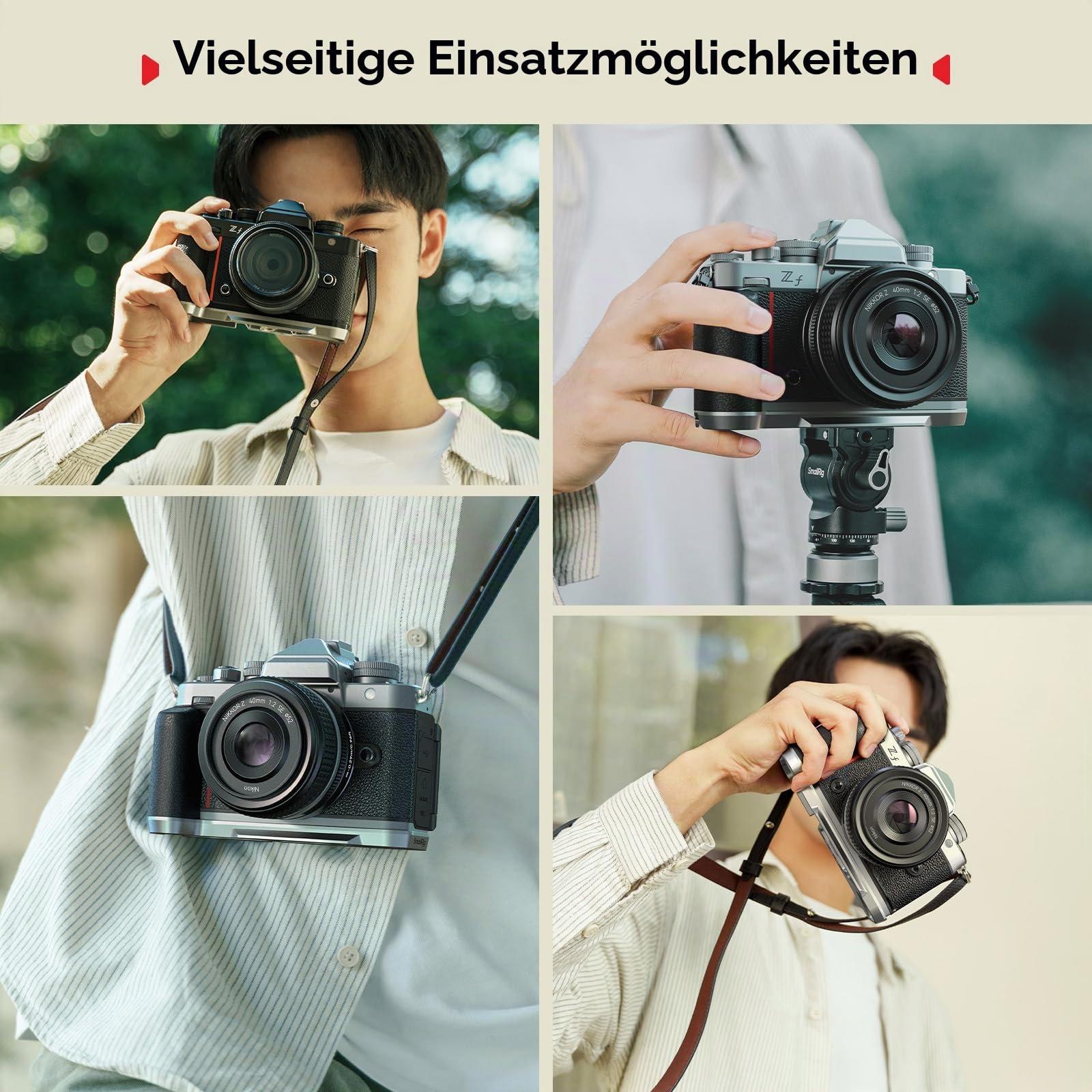 smallrig-5706-silikon-l-griff-silber-f-r-nikon-z-f-mit-arca-swiss-platte image 8