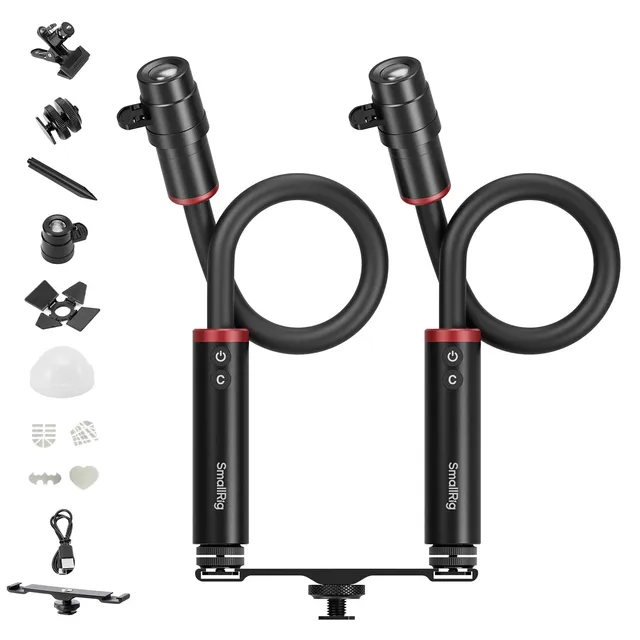 smallrig-rm03-makro-led-leuchte-2er-pack-5796-biegbare-videoleuchte image 1