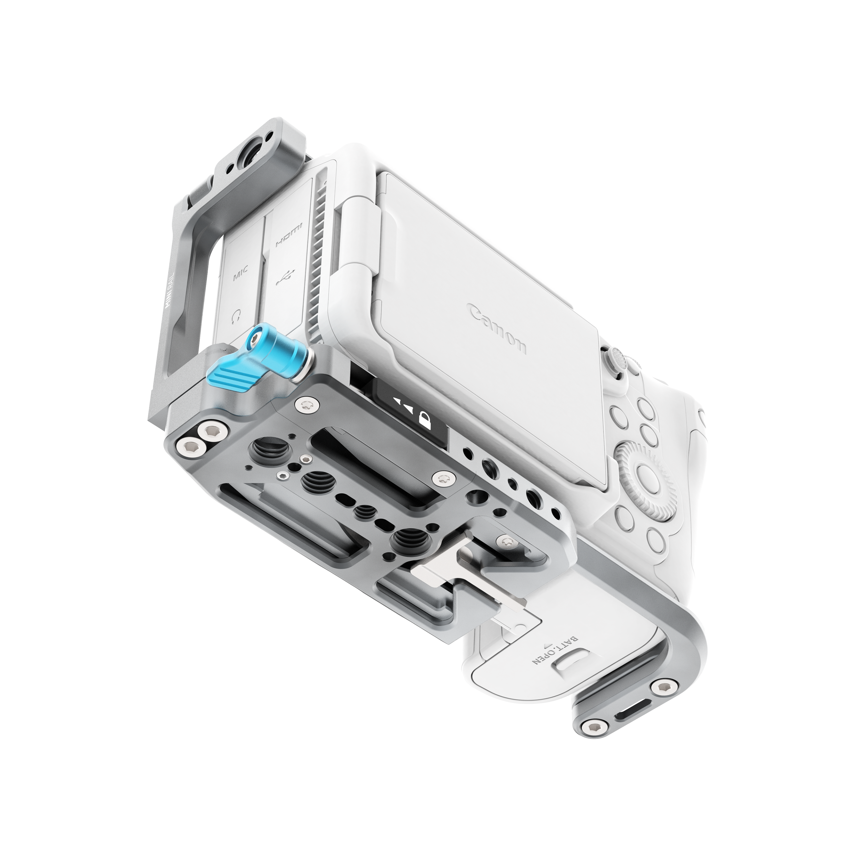 kondor-blue-canon-r6-v-hybrid-camera-cage-hybrid-hatch-2-0-voll-halb-cage image 4