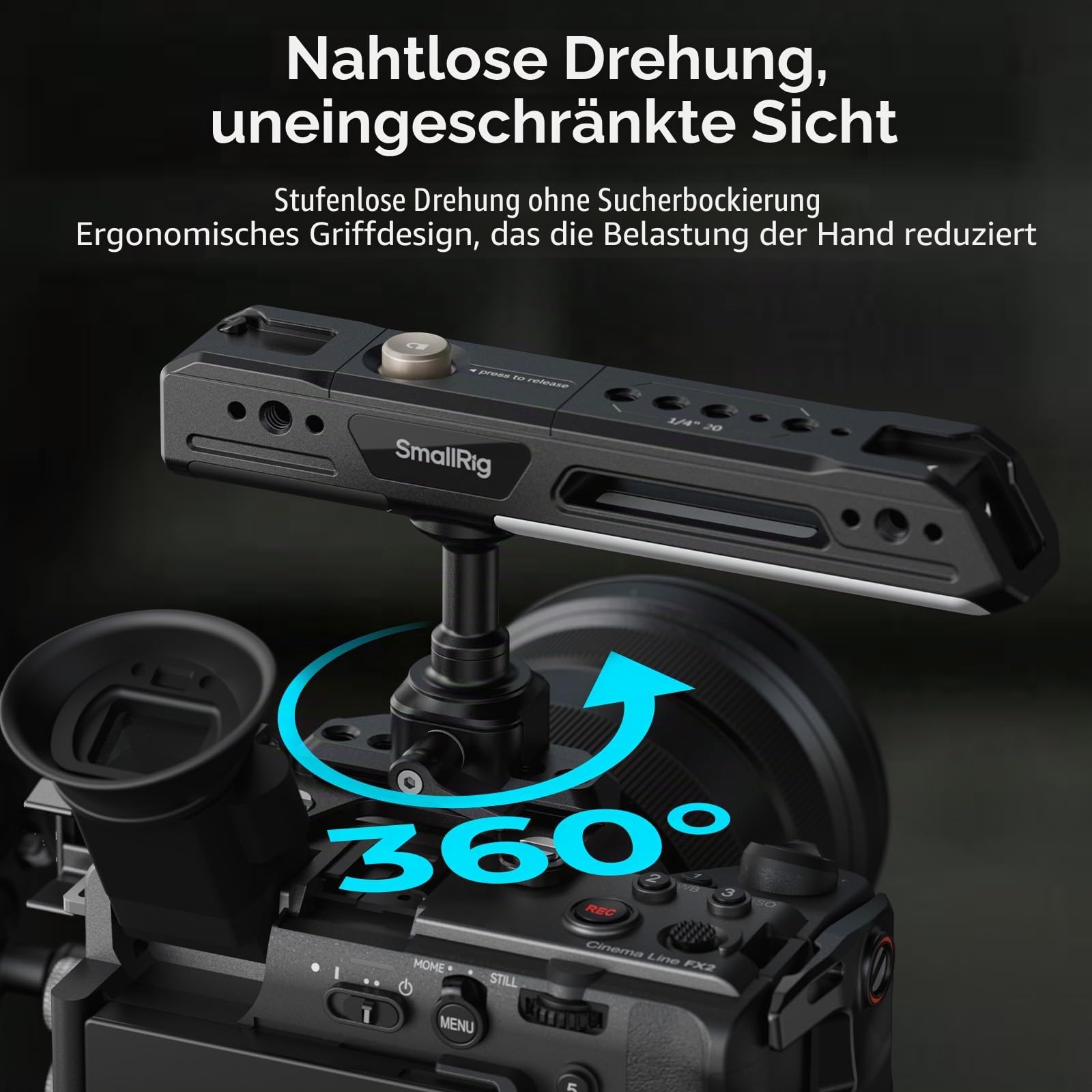 smallrig-fx2-cage-kit-5590-mit-v-mount-platte-top-griff-und-hdmi-klemme-f-r-sony image 8