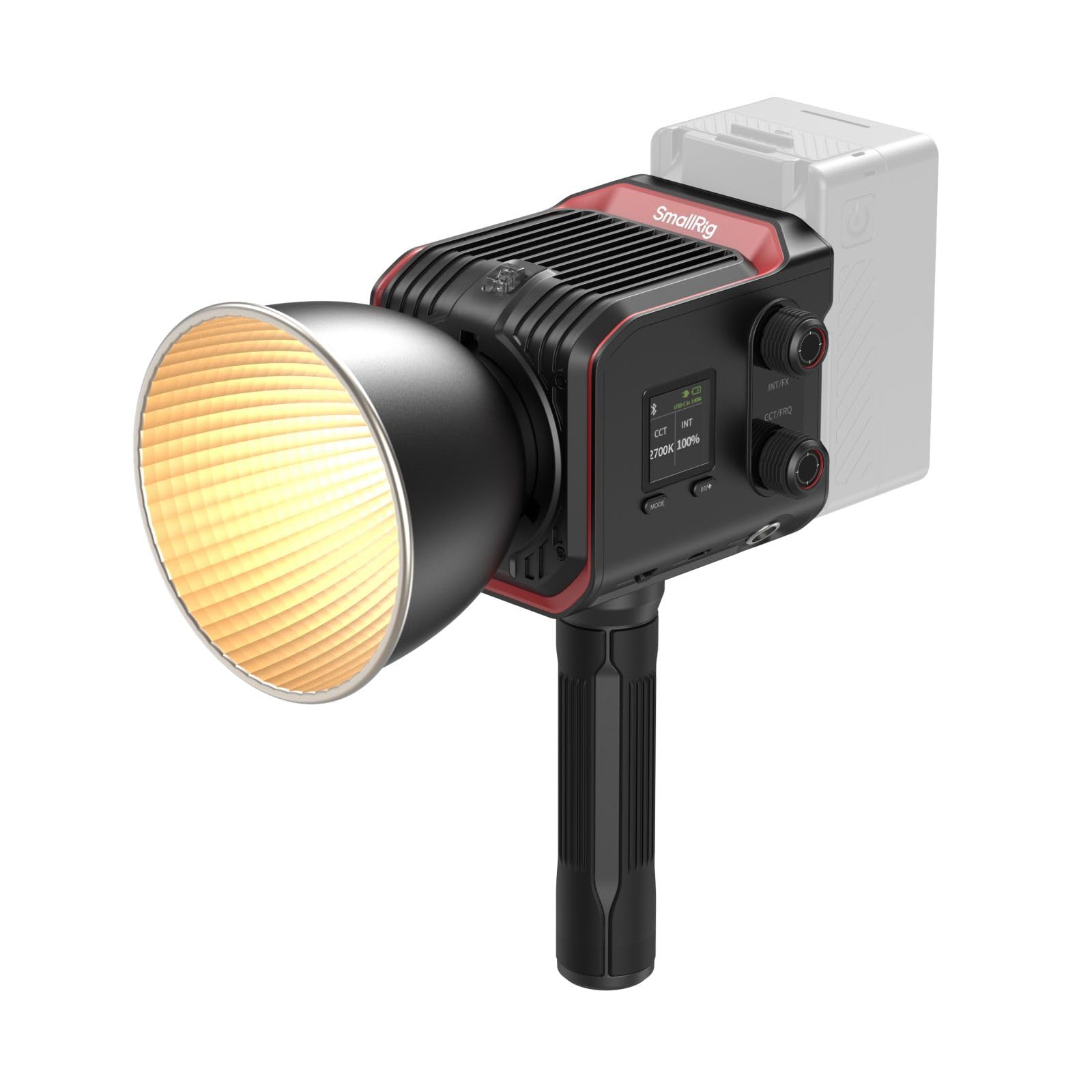 smallrig-rc-100b-cob-videoleuchte-4894-mobile-mit-griff-2700k-6500k-app-steuerun image 1