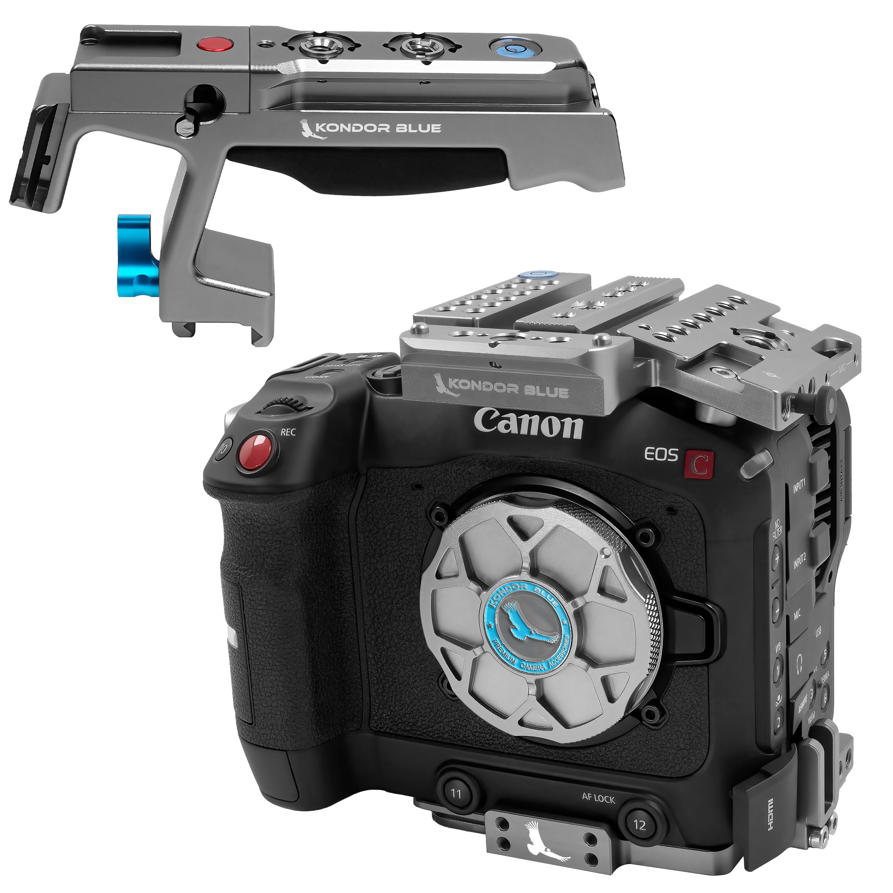 kondor-blue-canon-c70-cage-modularer-kamera-k-fig-mit-top-side-und-bottom-plate image 1