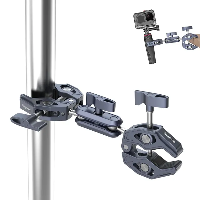 smallrig-4103b-super-clamp-doppel-klemme-mit-kugelgelenk-adapter image 1