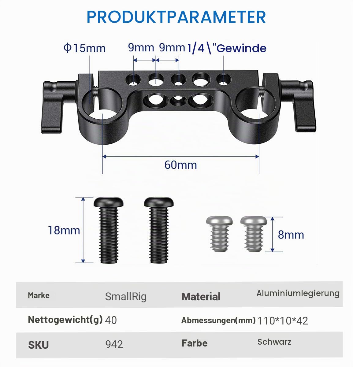 smallrig-942-15mm-rod-clamp-lws-railblock-360-drehbar image 7